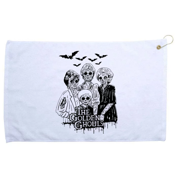 The Golden Ghouls Skeleton Bat Halloween Costumes Grommeted Golf Towel