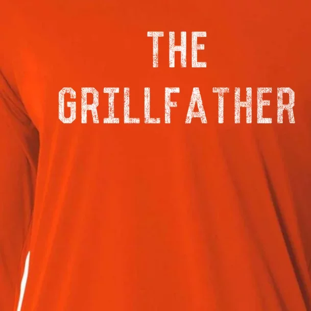 The Grillfather Grill Master Gift Cooling Performance Long Sleeve Crew