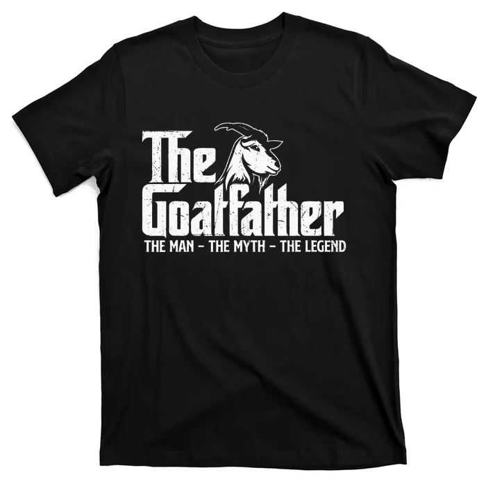 The Goatfather Goat Owner Animal Farmer Rancher Farming T-Shirt