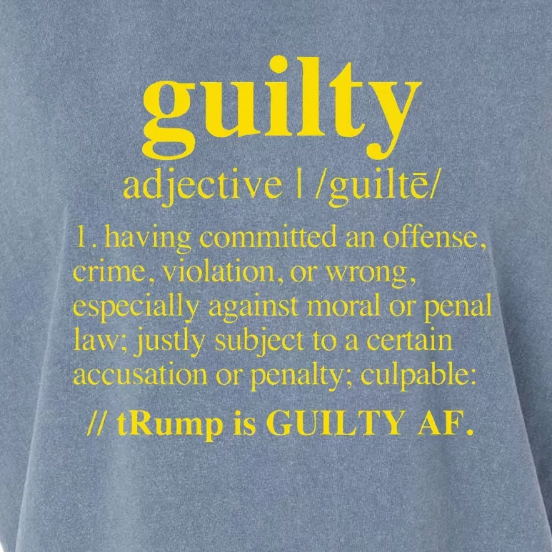 Trump Guilty Guilty Definition Garment-Dyed Women's Muscle Tee