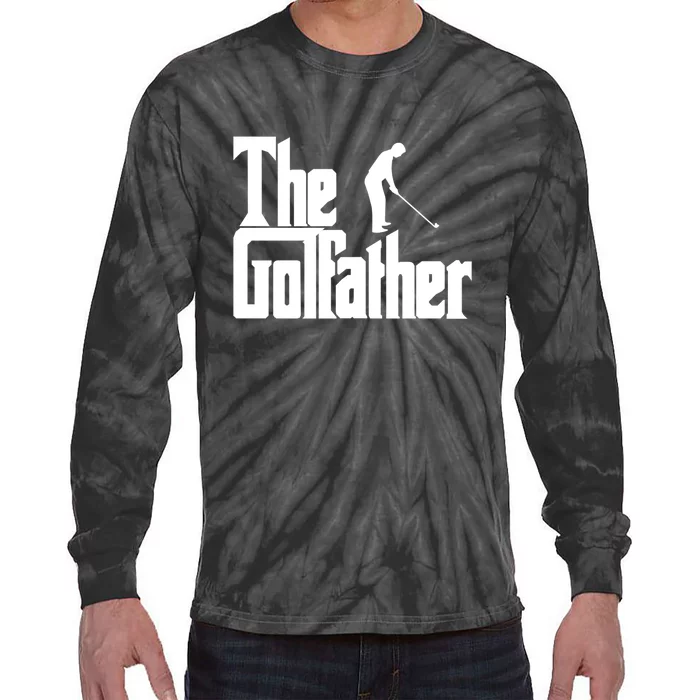 The Golfather (Golf Father) Gift For Dad Father's Day Tie-Dye Long Sleeve Shirt