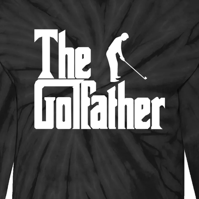 The Golfather (Golf Father) Gift For Dad Father's Day Tie-Dye Long Sleeve Shirt