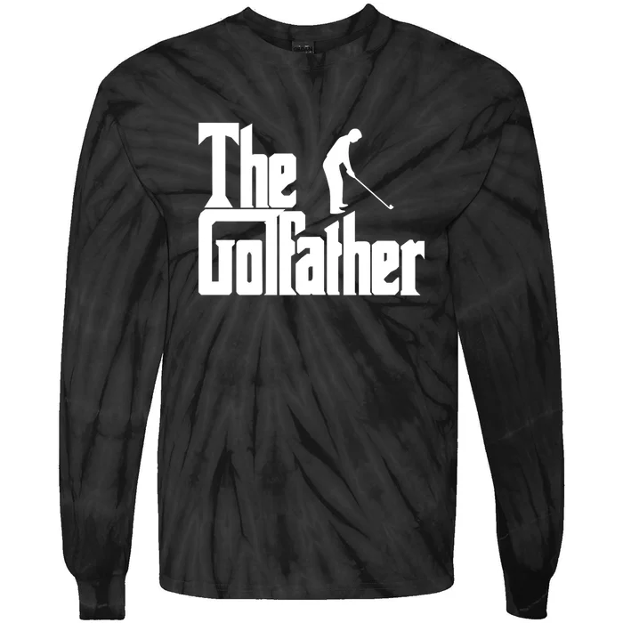 The Golfather (Golf Father) Gift For Dad Father's Day Tie-Dye Long Sleeve Shirt