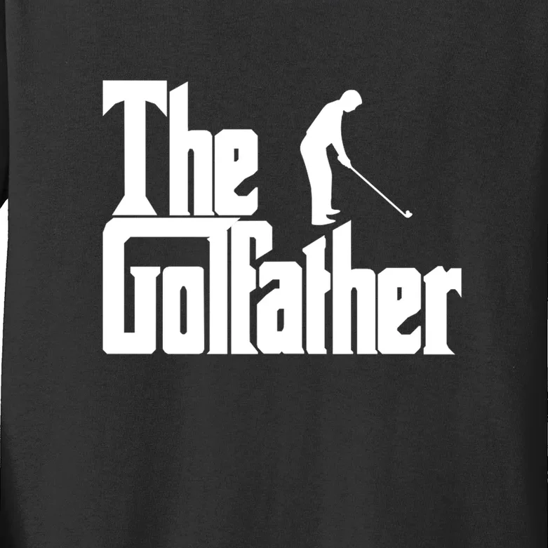 The Golfather (Golf Father) Gift For Dad Father's Day Kids Long Sleeve Shirt