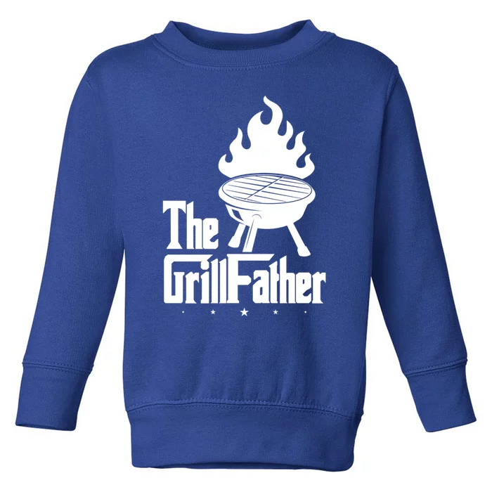 The Grillfather Grilling Father Gift Toddler Sweatshirt