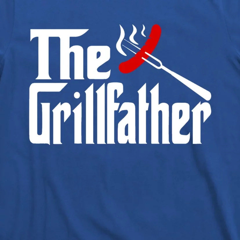 The Grillfather Grill Father Bbq Barbecue Funny Fathers Day Gift T-Shirt