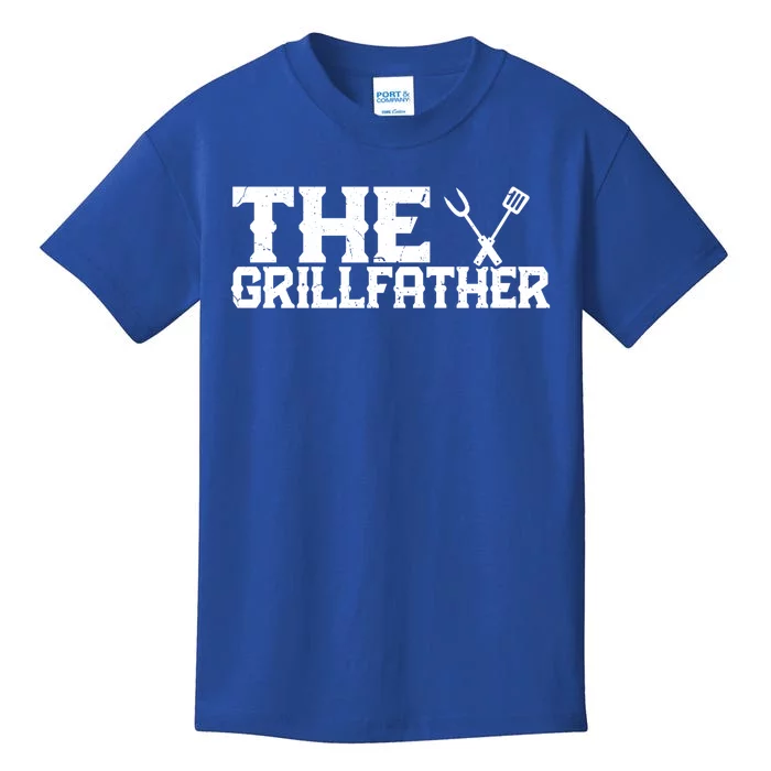 The Grillfather Gift Bbq Barbecue Lovers Grilling Grill Gift Kids T-Shirt