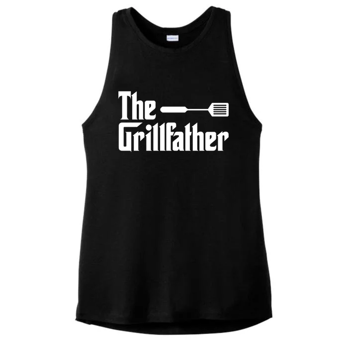 The Grillfather Grill Grilling Gift Meaningful Gift Ladies Tri-Blend Wicking Tank