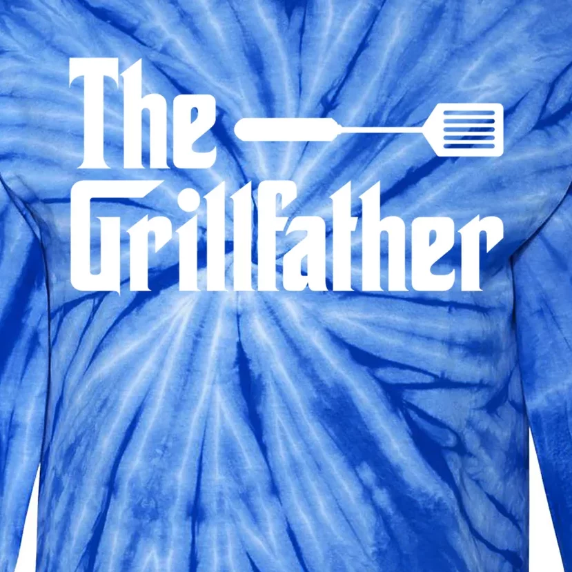 The Grillfather Grill Grilling Gift Meaningful Gift Tie-Dye Long Sleeve Shirt