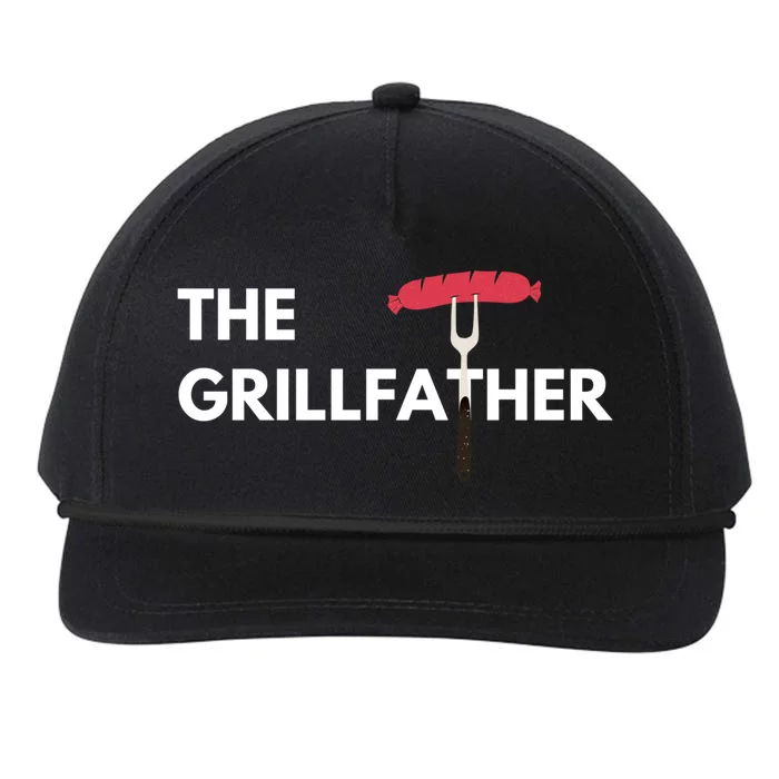 The Grillfather Grilling Bbq Christmas Clothing Gift Snapback Five-Panel Rope Hat