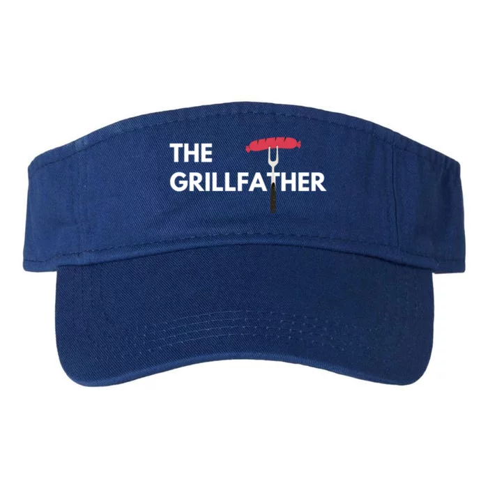 The Grillfather Grilling Bbq Christmas Clothing Gift Valucap Bio-Washed Visor