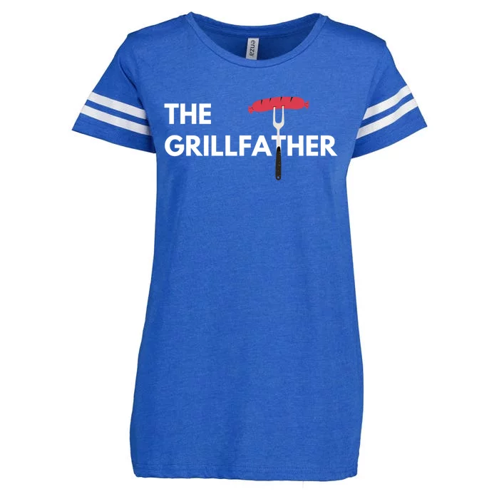 The Grillfather Grilling Bbq Christmas Clothing Gift Enza Ladies Jersey Football T-Shirt