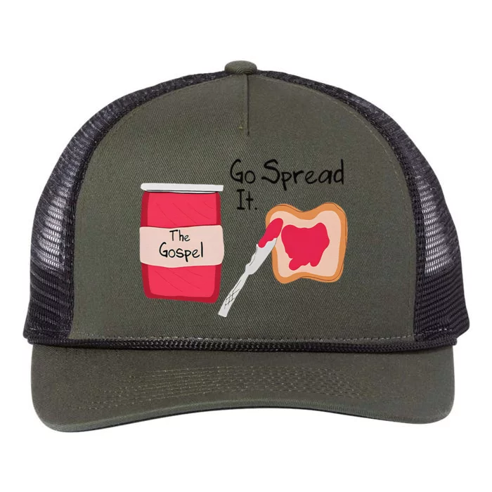 The Gospel Go Spread It Retro Rope Trucker Hat Cap