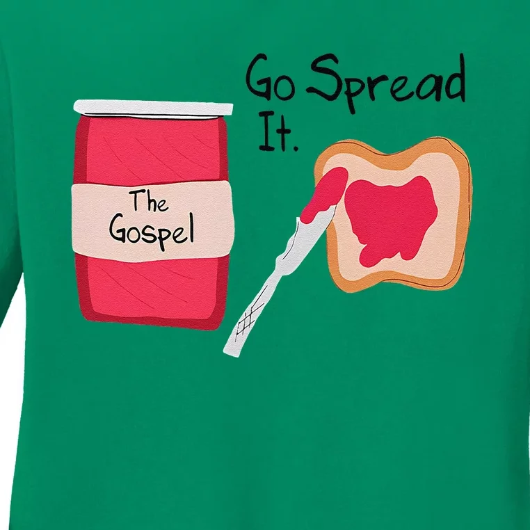 The Gospel Go Spread It Ladies Long Sleeve Shirt