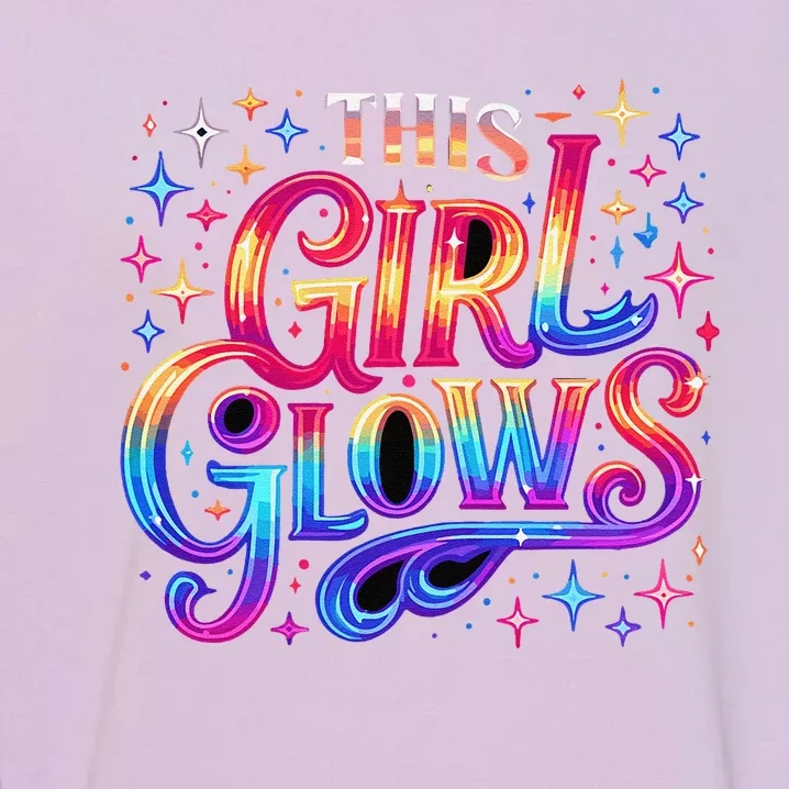 This Girl Glows 80s 90s Party Garment-Dyed Sweatshirt