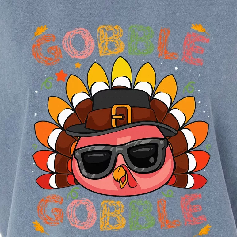 Turkey Gobble Gobble Baby Outfit Thanksgiving 2022 Garment-Dyed Women's Muscle Tee