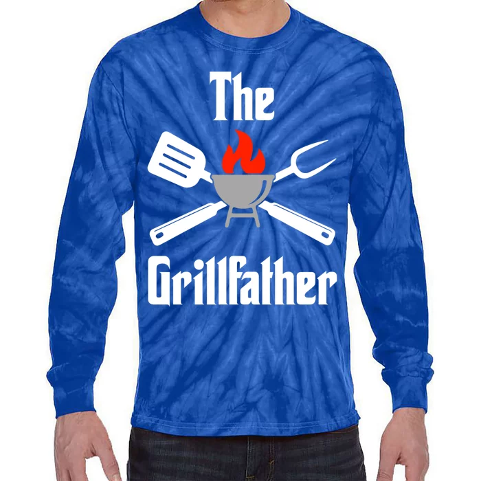 The Grillfather Gift Tie-Dye Long Sleeve Shirt