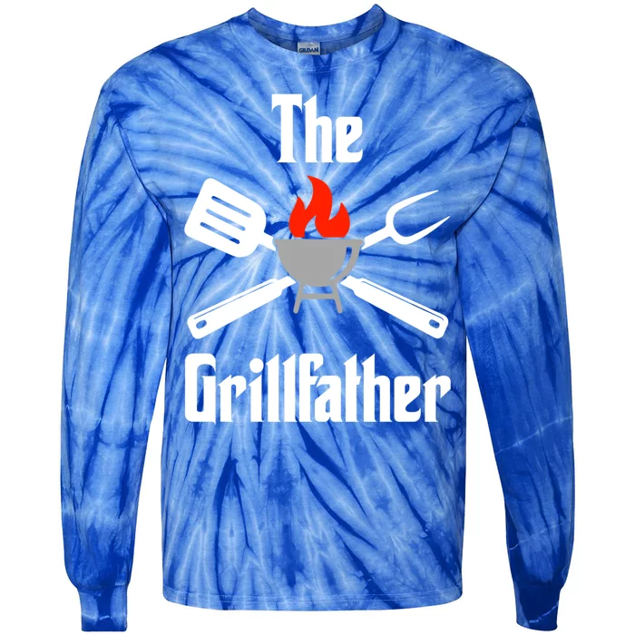 The Grillfather Gift Tie-Dye Long Sleeve Shirt