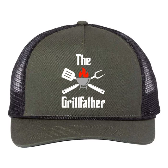 The Grillfather Gift Retro Rope Trucker Hat Cap