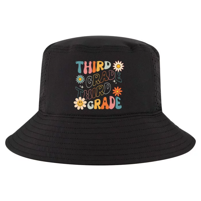 Third Grade Groovy Back To School Team Teacher Student Cool Comfort Performance Bucket Hat