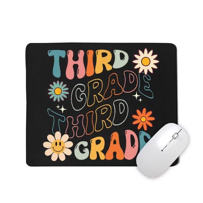 Third Grade Groovy Back To School Team Teacher Student Mousepad