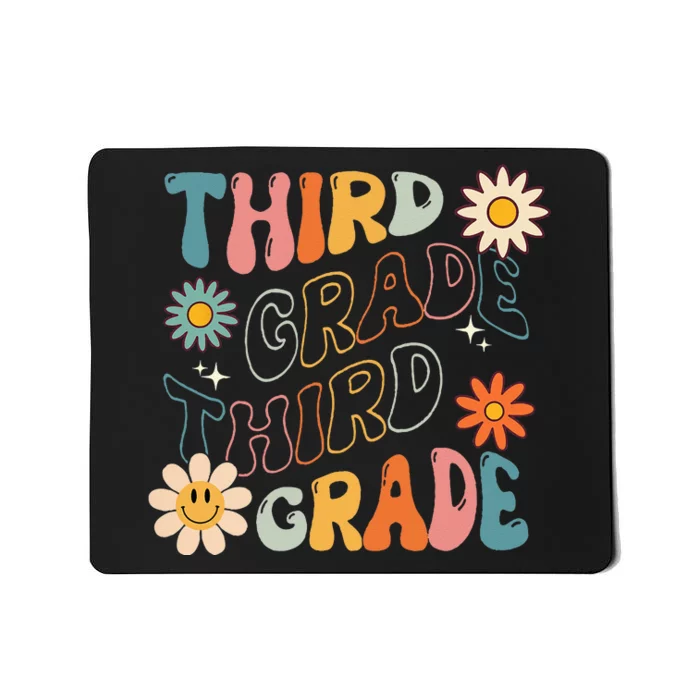 Third Grade Groovy Back To School Team Teacher Student Mousepad