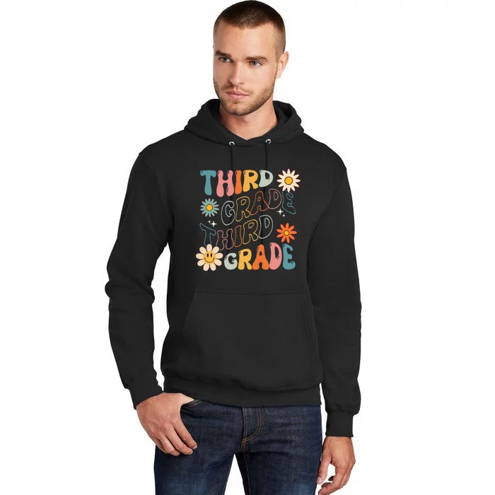 Third Grade Groovy Back To School Team Teacher Student Tall Hoodie