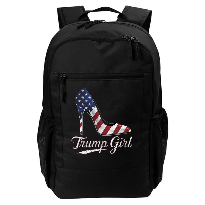 Trump Girl High Heels Stilettos American Flag Trump 2024 Daily Commute Backpack