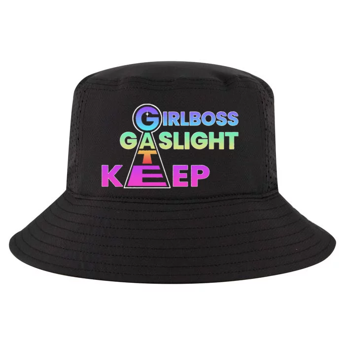 That Go Hard Girlboss Gaslight Gatekeep Trending Cool Comfort Performance Bucket Hat