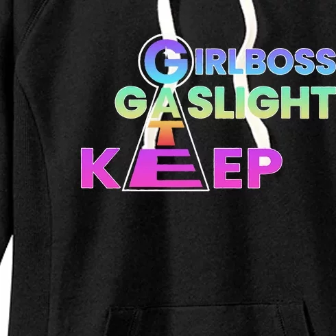 That Go Hard Girlboss Gaslight Gatekeep Trending Women's Fleece Hoodie