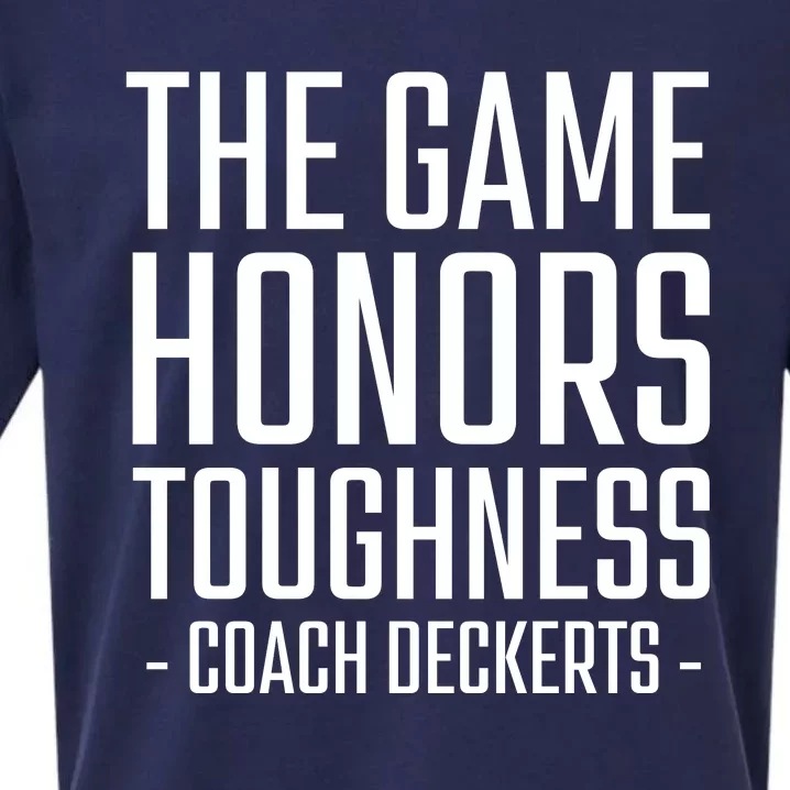 The Game Honors Toughness Coach Deckerts Sueded Cloud Jersey T-Shirt