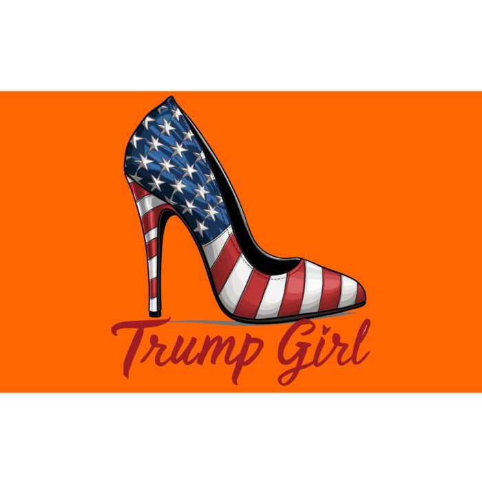 Trump Girl High Heels Stilettos American Flag Trump 2024 Election Season Attire Bumper Sticker