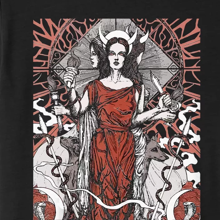 The Goddess Hecate Tarot Card Triple Wiccan Pagan Moon Witch ChromaSoft Performance T-Shirt