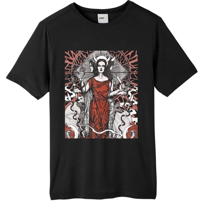 The Goddess Hecate Tarot Card Triple Wiccan Pagan Moon Witch ChromaSoft Performance T-Shirt