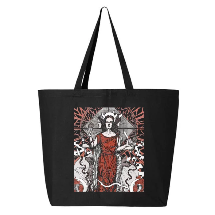 The Goddess Hecate Tarot Card Triple Wiccan Pagan Moon Witch 25L Jumbo Tote