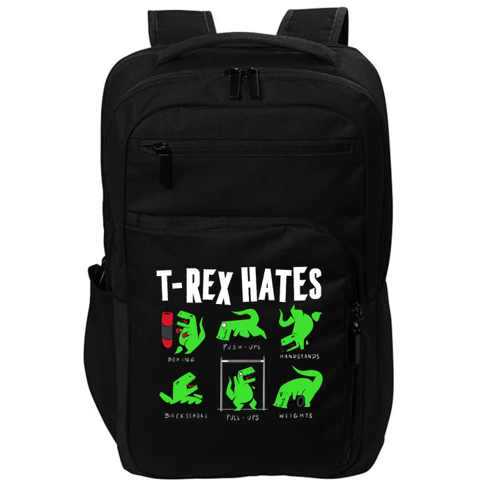 TRex Gym Hating Dinosaur Impact Tech Backpack