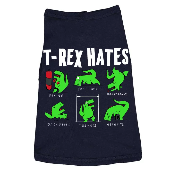 TRex Gym Hating Dinosaur Doggie Tank