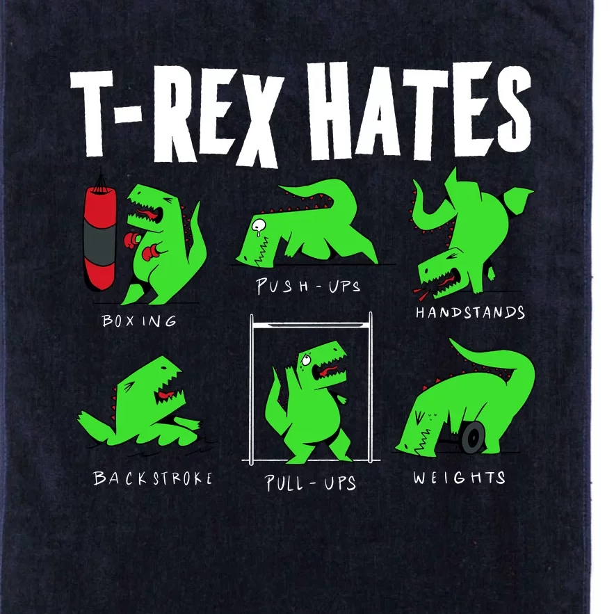 TRex Gym Hating Dinosaur Platinum Collection Golf Towel