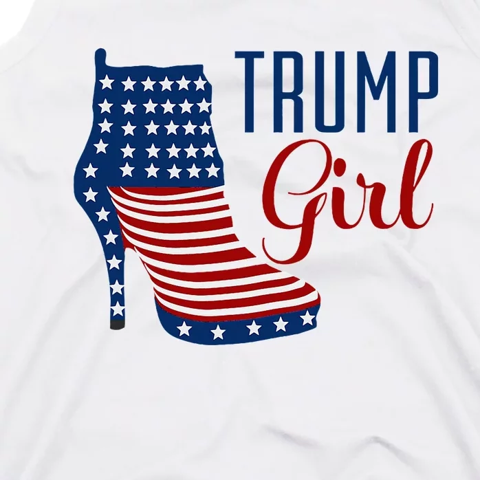 Trump Girl High Heel With Flag Tank Top