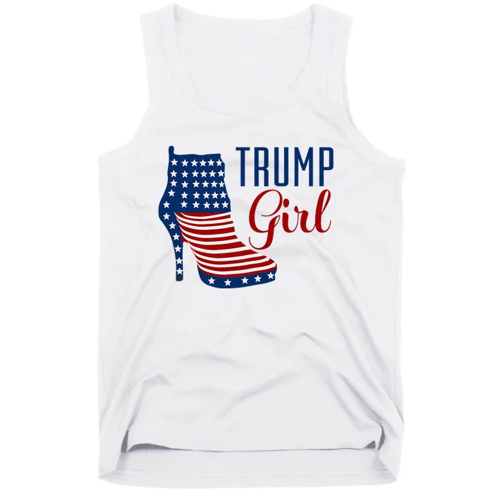 Trump Girl High Heel With Flag Tank Top