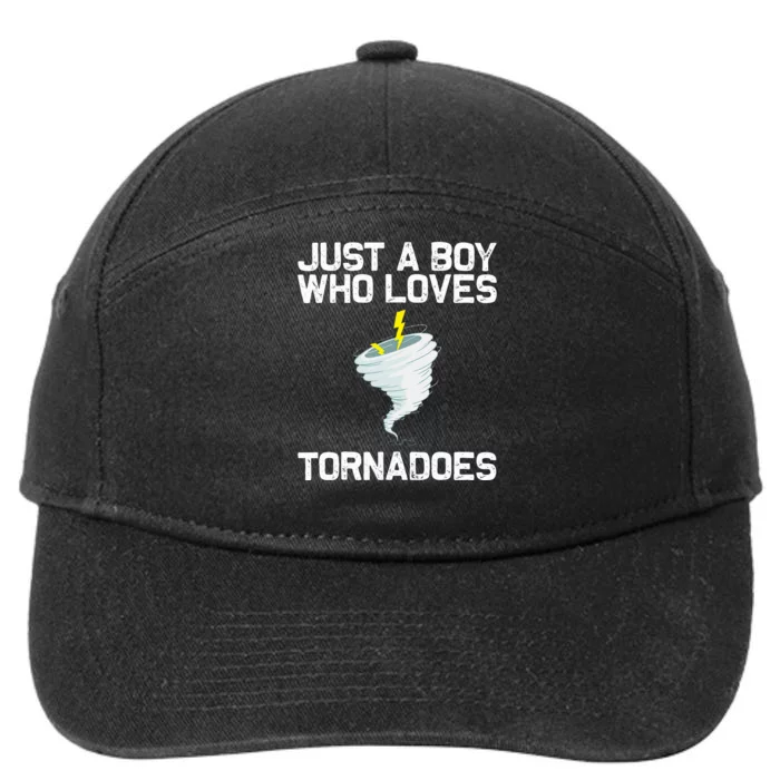 Tornado Gift Hurricane Weather Chaser 7-Panel Snapback Hat