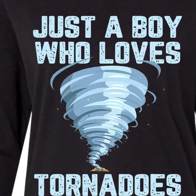 Tornado Gift Hurricane Weather Chaser Womens Cotton Relaxed Long Sleeve T-Shirt