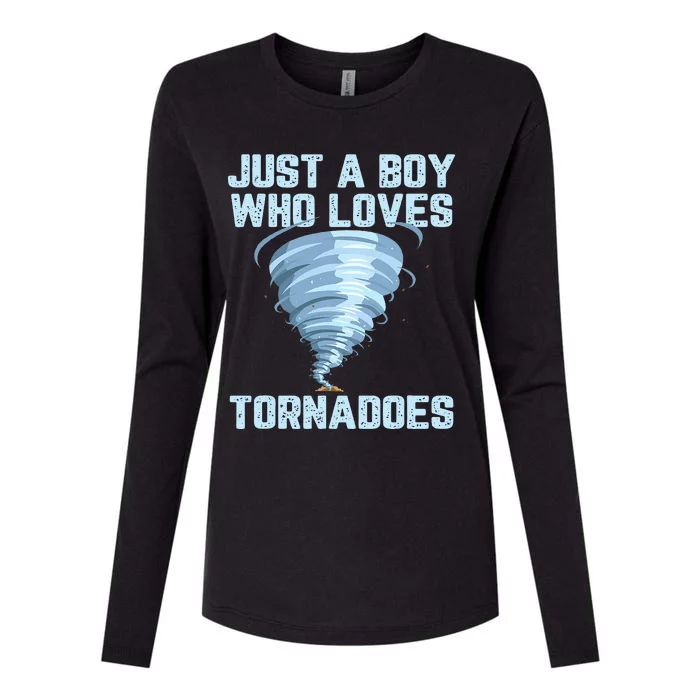 Tornado Gift Hurricane Weather Chaser Womens Cotton Relaxed Long Sleeve T-Shirt