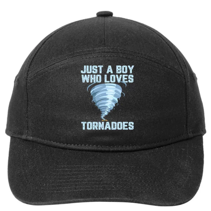 Tornado Gift Hurricane Weather Chaser 7-Panel Snapback Hat