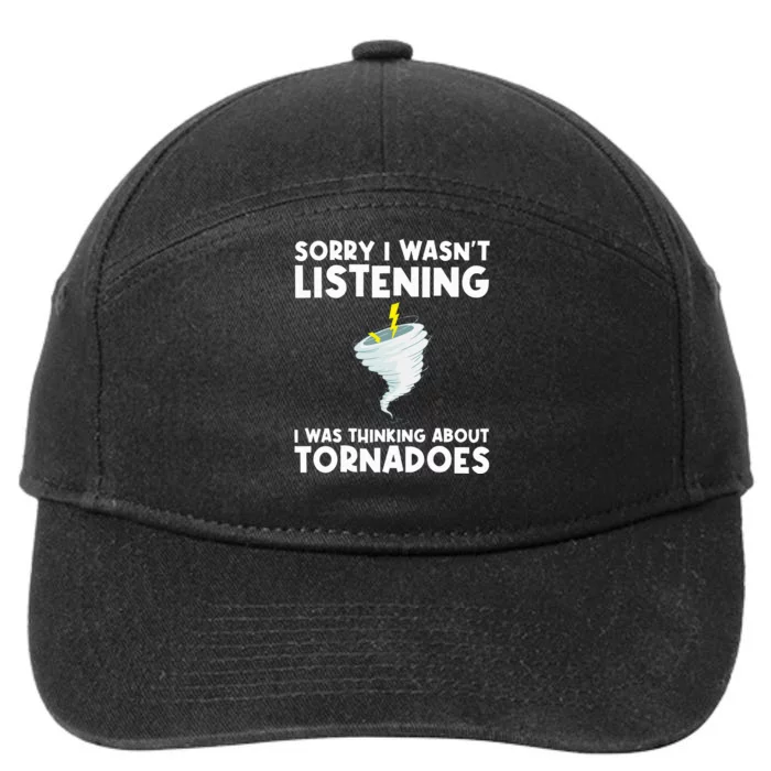 Tornado Gift Hurricane Weather Chaser 7-Panel Snapback Hat