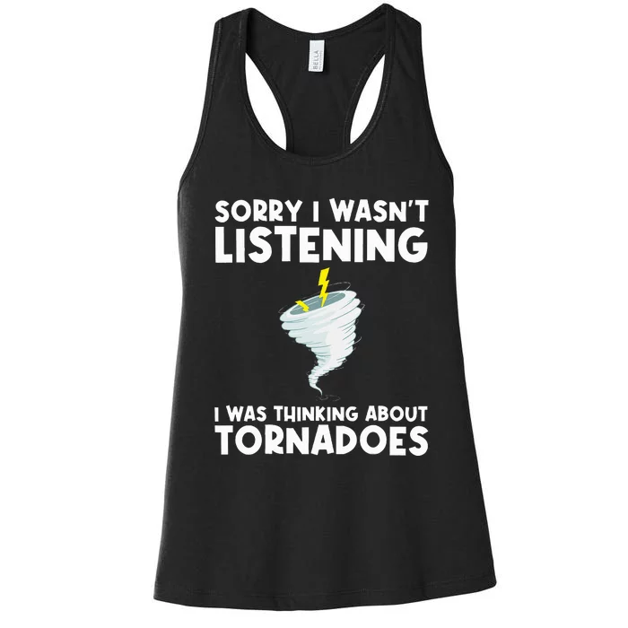 Tornado Gift Hurricane Weather Chaser Women's Racerback Tank