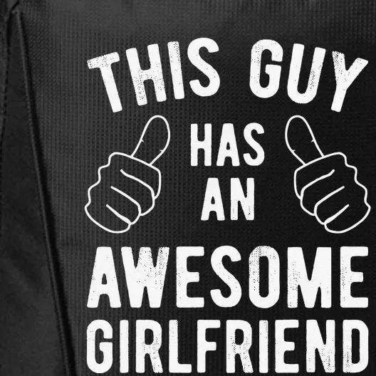 This Guy Has An Awesomefriend Cute Valentine's Gift City Backpack