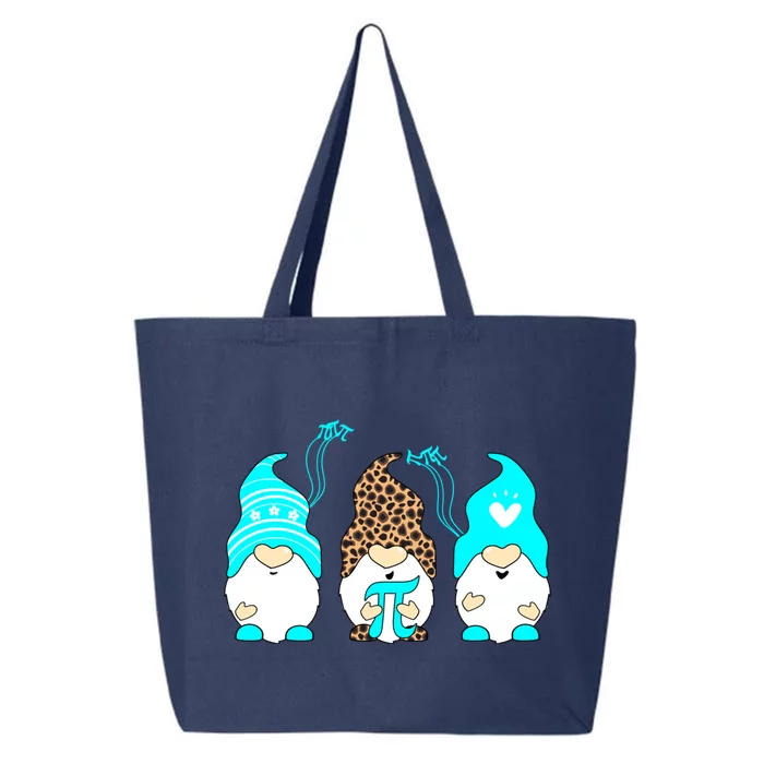 Three Gnomes Happy Pi Day Math Lovers Teacher Great Gift 25L Jumbo Tote