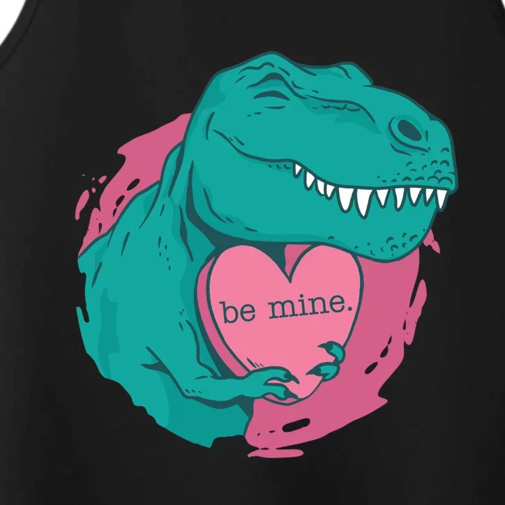 Tfunny Giftrex Hugging A Be Mine Heart Cute Valentine's Day Gift Cute Gift Performance Tank