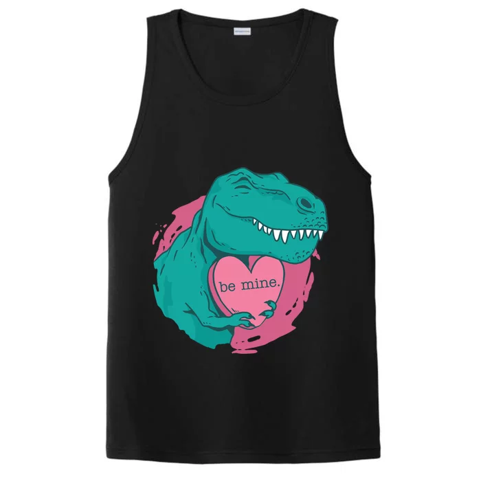 Tfunny Giftrex Hugging A Be Mine Heart Cute Valentine's Day Gift Cute Gift Performance Tank